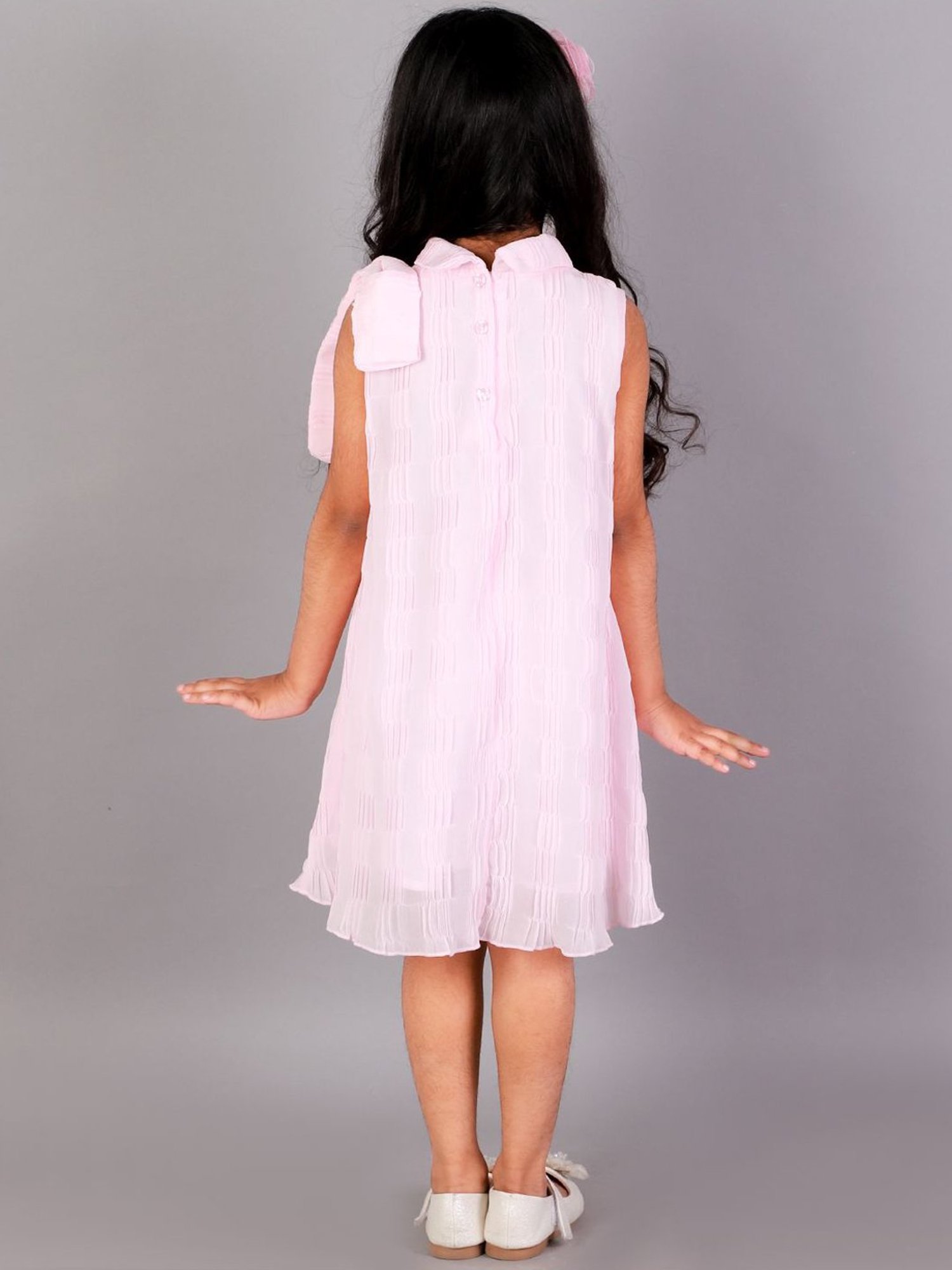 KidsDew Pink Regular Fit Dress