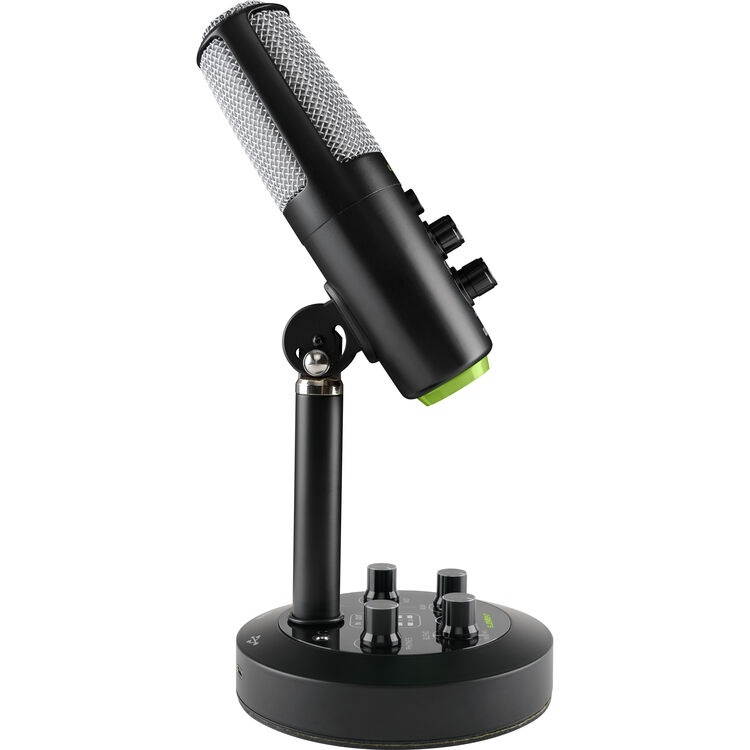 Mackie EleMent Series Chromium Premium USB Condenser Microphone with Built-in 2-Channel Mixer