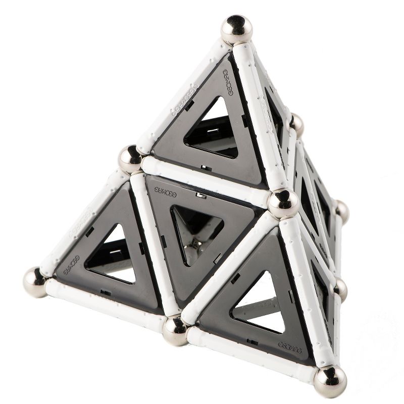 Geomag Black & White Construction Set with Assorted Panels - 68 Piece