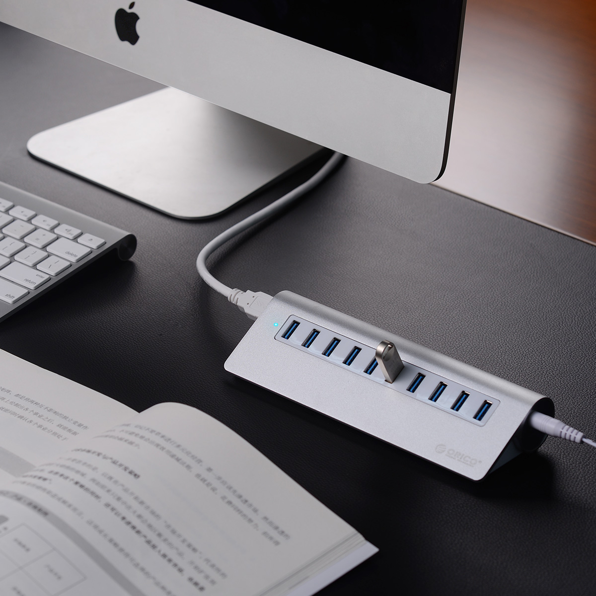 Madeng USB 3.0 HUB Adapter Extender Mini Splitter Box 3 Ports for PC Laptop Macbook Mobile Phone High Speed U Disk Reader