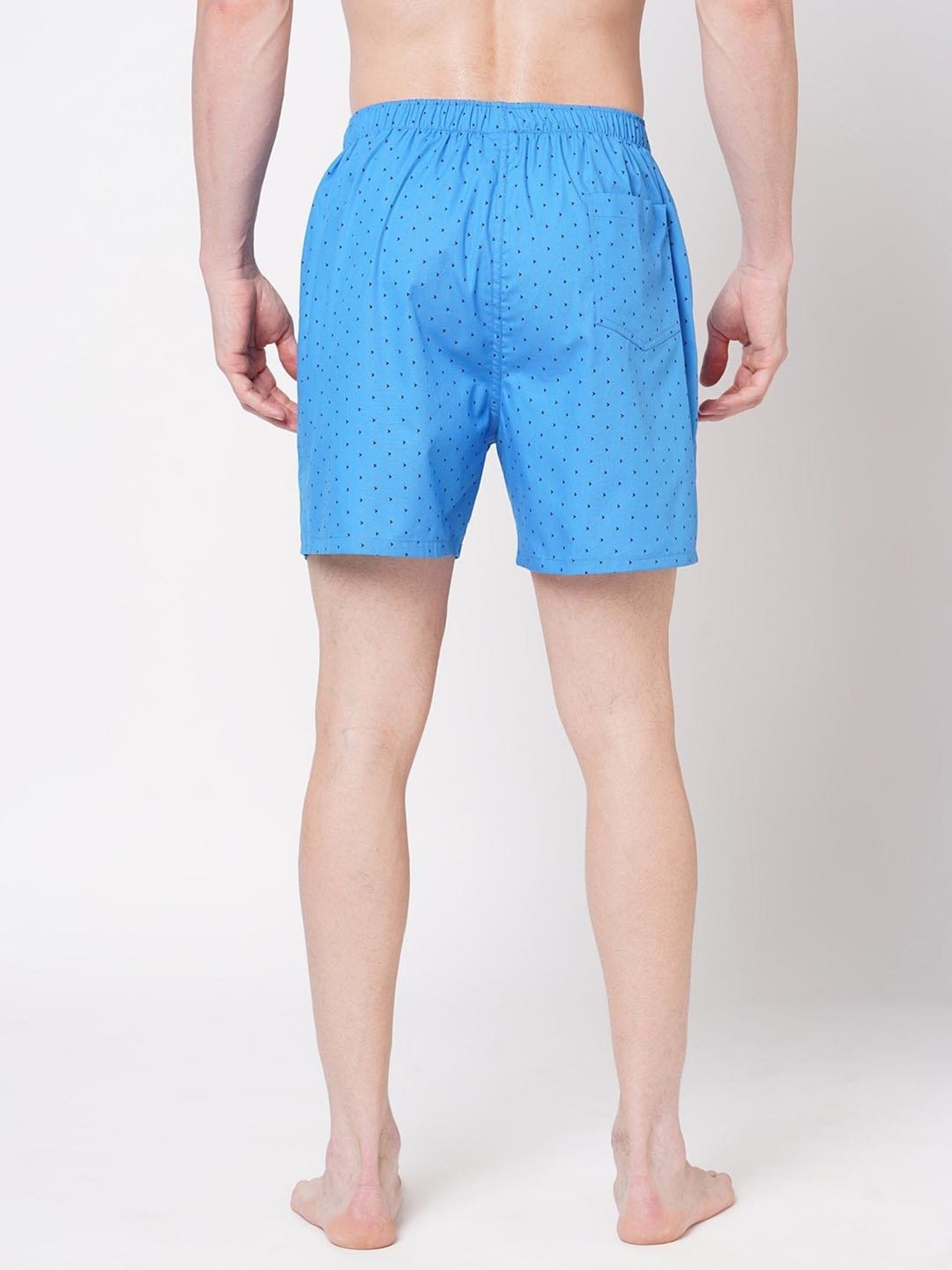 Fitz Blue Printed Cotton Boxers