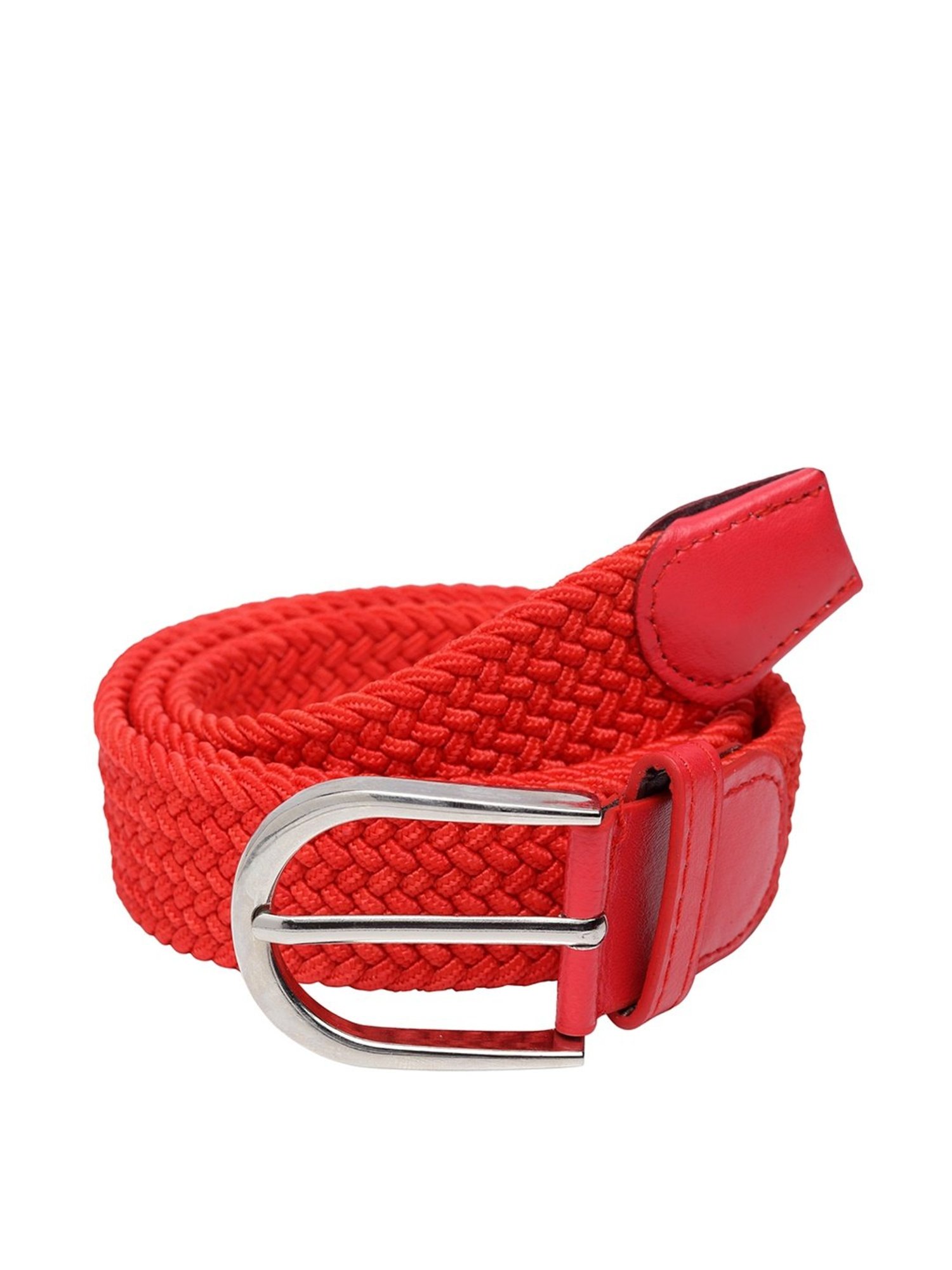 Apsis Red Canvas Waist Belt for Unisex
