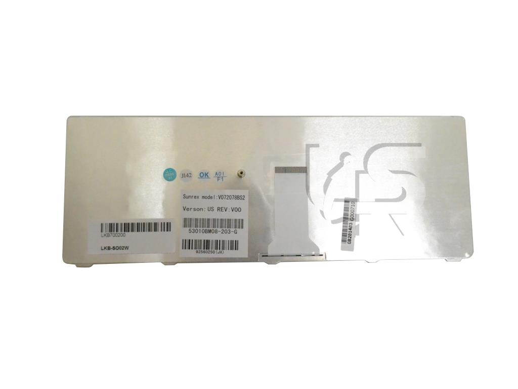 Loreso Compatible Laptop Keyboard Replacement For Sony VAIO VGN-NR VGN-NS 148044381 V072078BS2 53010BM08-203-G NSK-S6101 9J.N0A82.101 81-31205001-04 81-31205001-03 V072078BS1 V072078AS1 - White