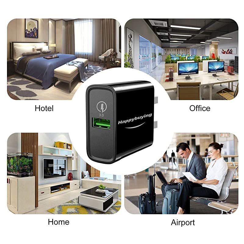 Fast Phone Charger for Moto G7 G8 Play PowerZ4 Z3G PowerG StylusEdge PlusG6G6+Z2 Z Force Droid TurboG7 SupraMotorola One Action Hyper Zoom VisionQC30 USB Wall Charger Adapter+6FTCable