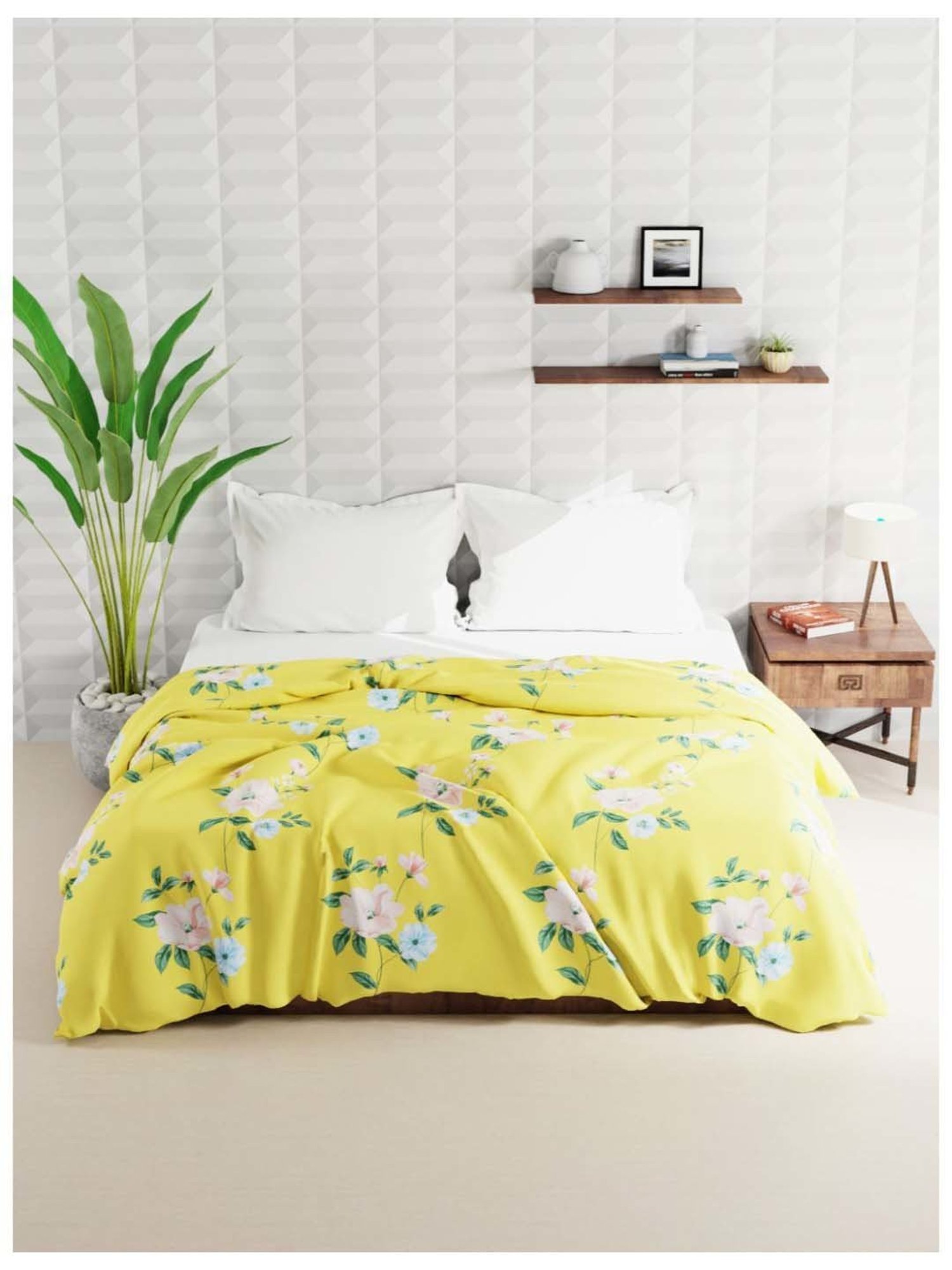 Bianca Rumba-Roll Yellow Fibre 152 TC Double Comforter