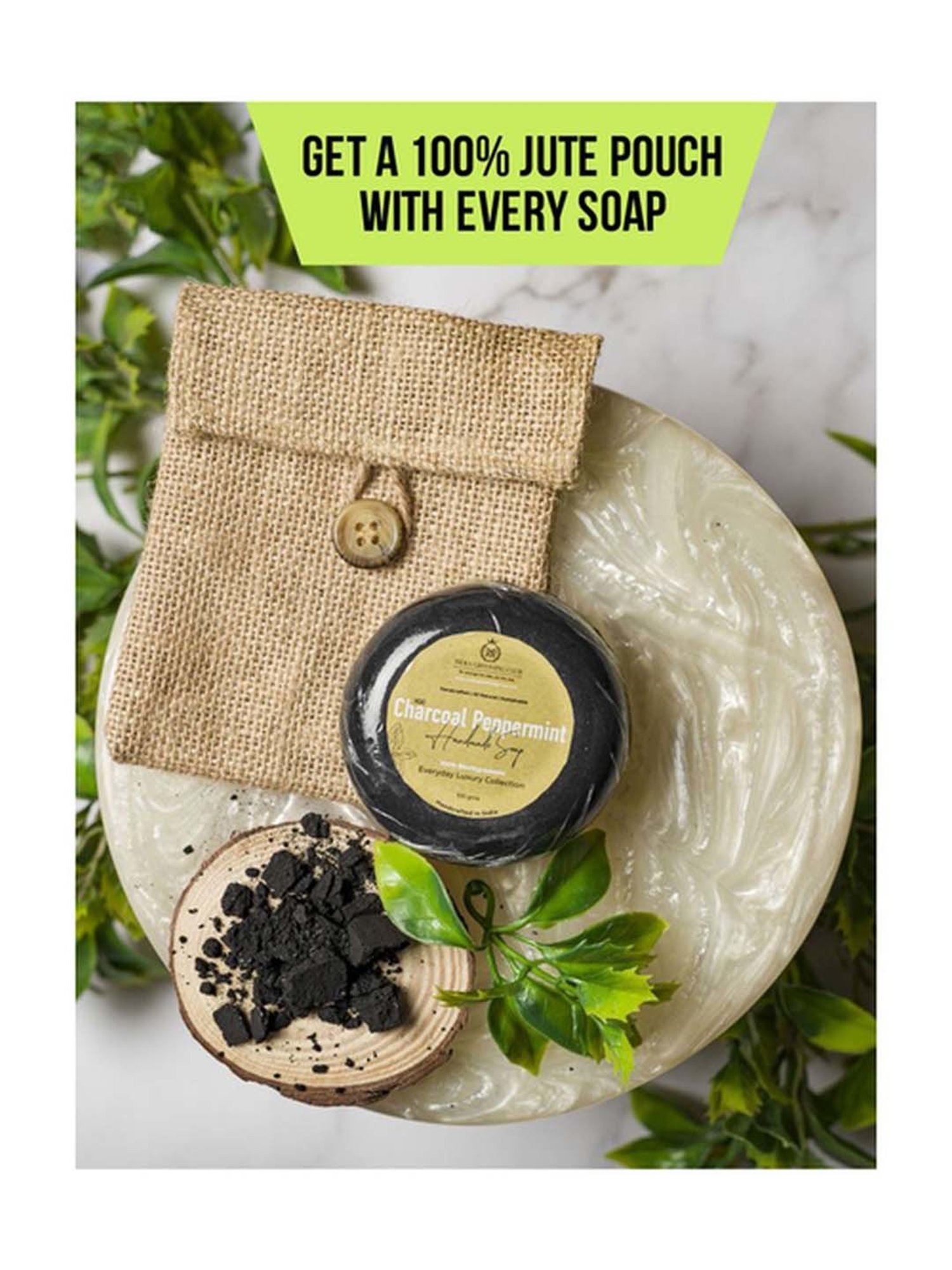 India Grooming Club Charcoal Peppermint Soap - 100 gm