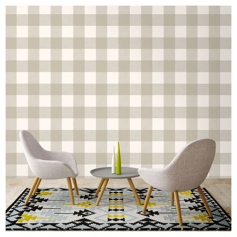 Devine Color Buffalo Plaid Peel & Stick Wallpaper Twig and Lightning