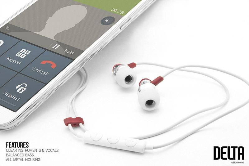 Brainwavz Delta Silver IEM In Ear Earbuds Noise Isolating Earphones Remote Headset Apple iPhone & Android
