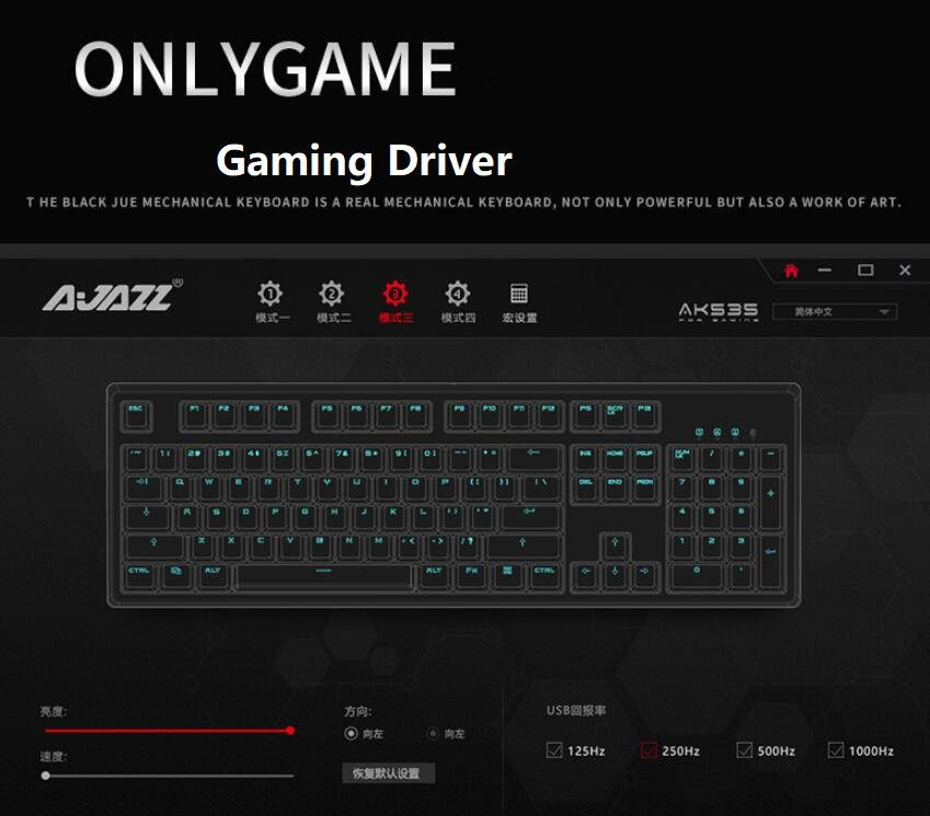 A-jazz AK535  N-key Rollover  Ergonomic Design,Cool Exterior USB Wired Cherry  MX Red Mechanical Gaming  Keyboard For Office And Game,  PBT Keycaps  - Blue Lotus ( No Light Version )