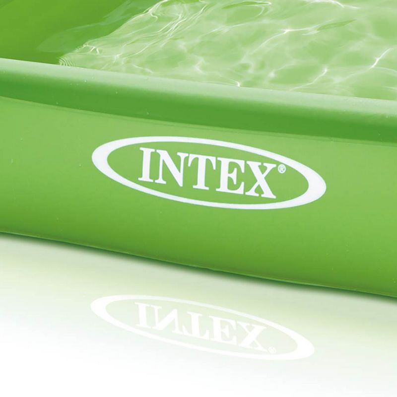 Summer Waves Small Plastic Frame 4ft x 4ft x 12in Kids Toddler Baby Kiddie Swimming Pool, Blue