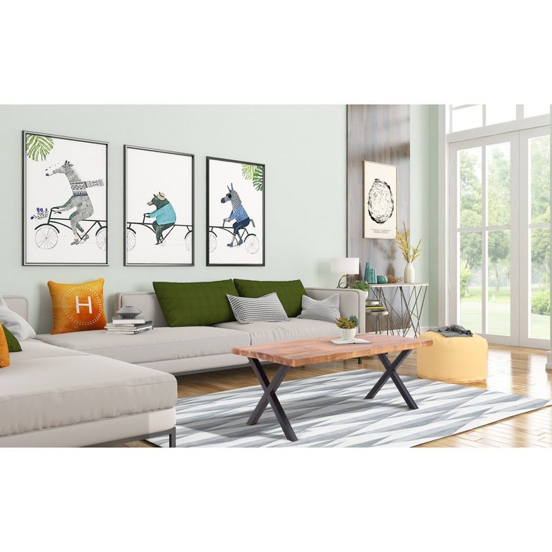 44" Selma Coffee Table Brown/Black - Summerland Home