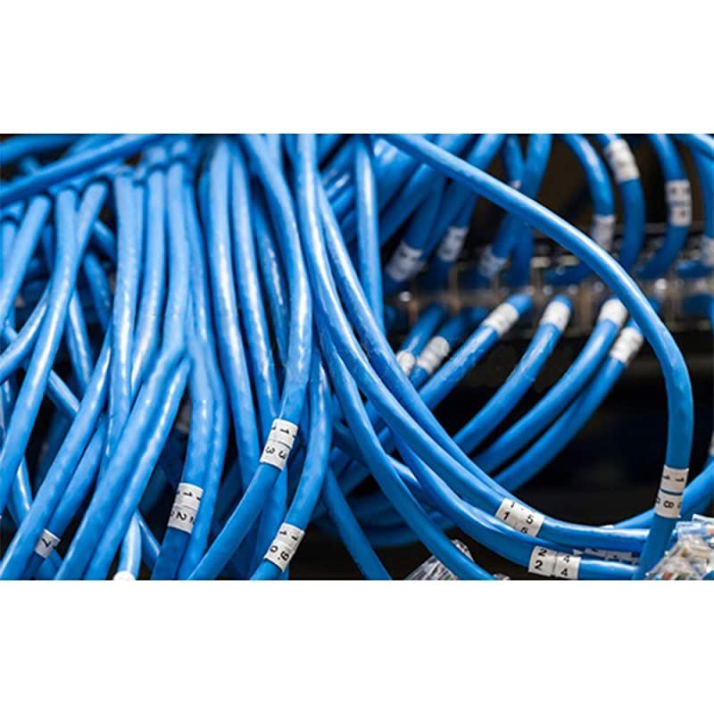 Compatible Industrial Flexible Nylon Label Tape Replacement for DYMO Rhino 18489 a18489 19mm Refills with RhinoPro 5200 4200 5000 6000 3M Label Maker Black on White 3/4'' x 11.5'