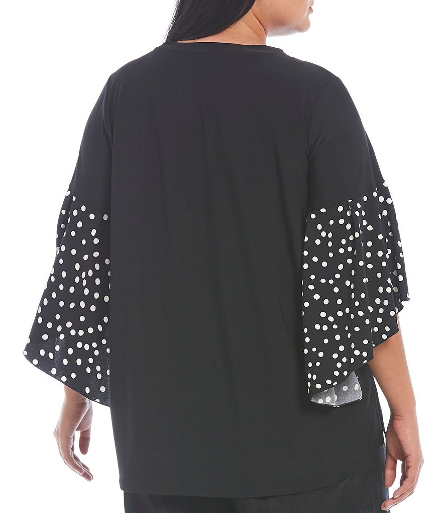 Bryn Walker Plus Size Pira Ponti Sleeveless Jewel Neck Oversized Tank