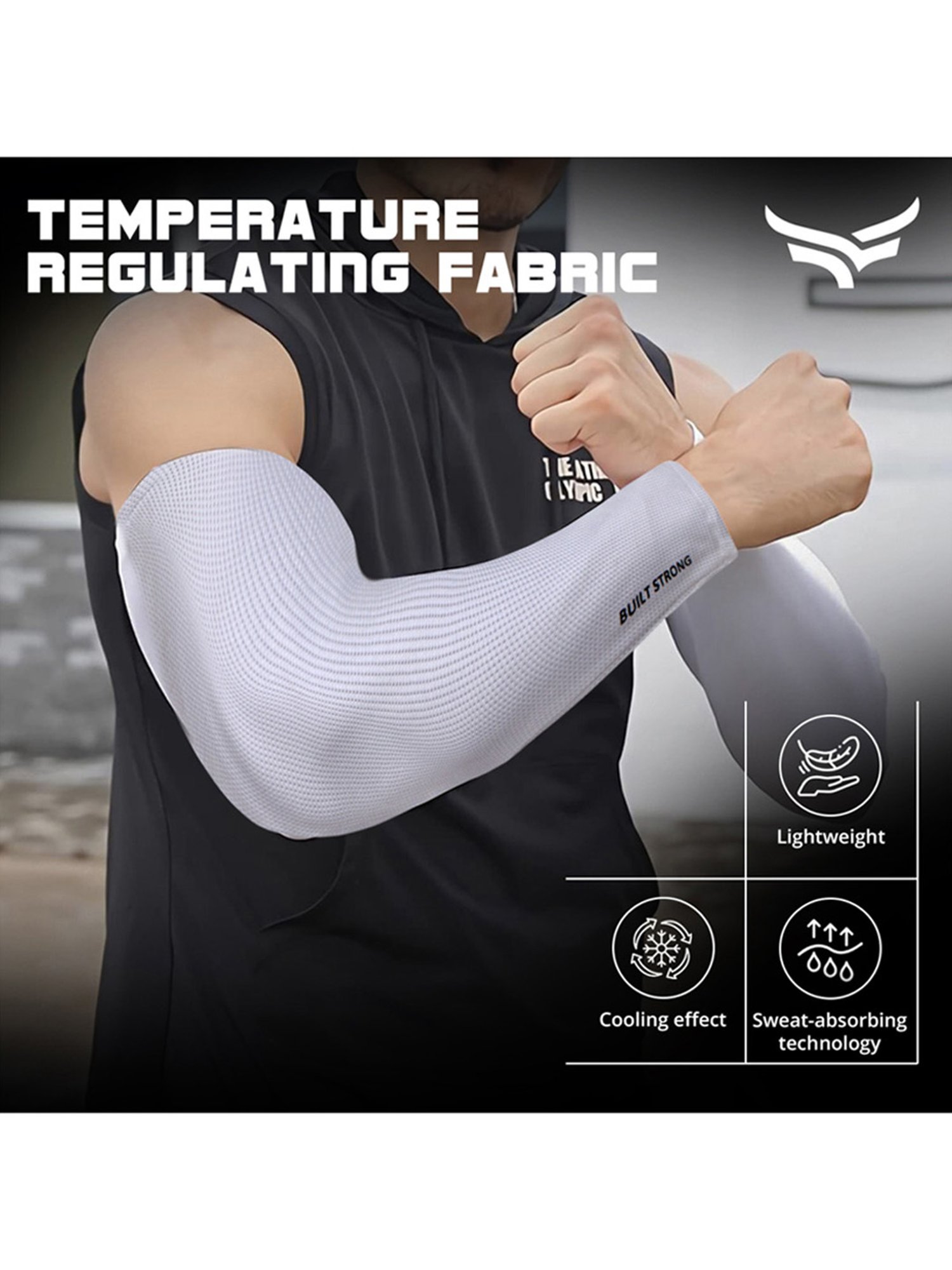 Xtrim UV Tan Protection Long Arm Sleeves (Grey) Size - Medium