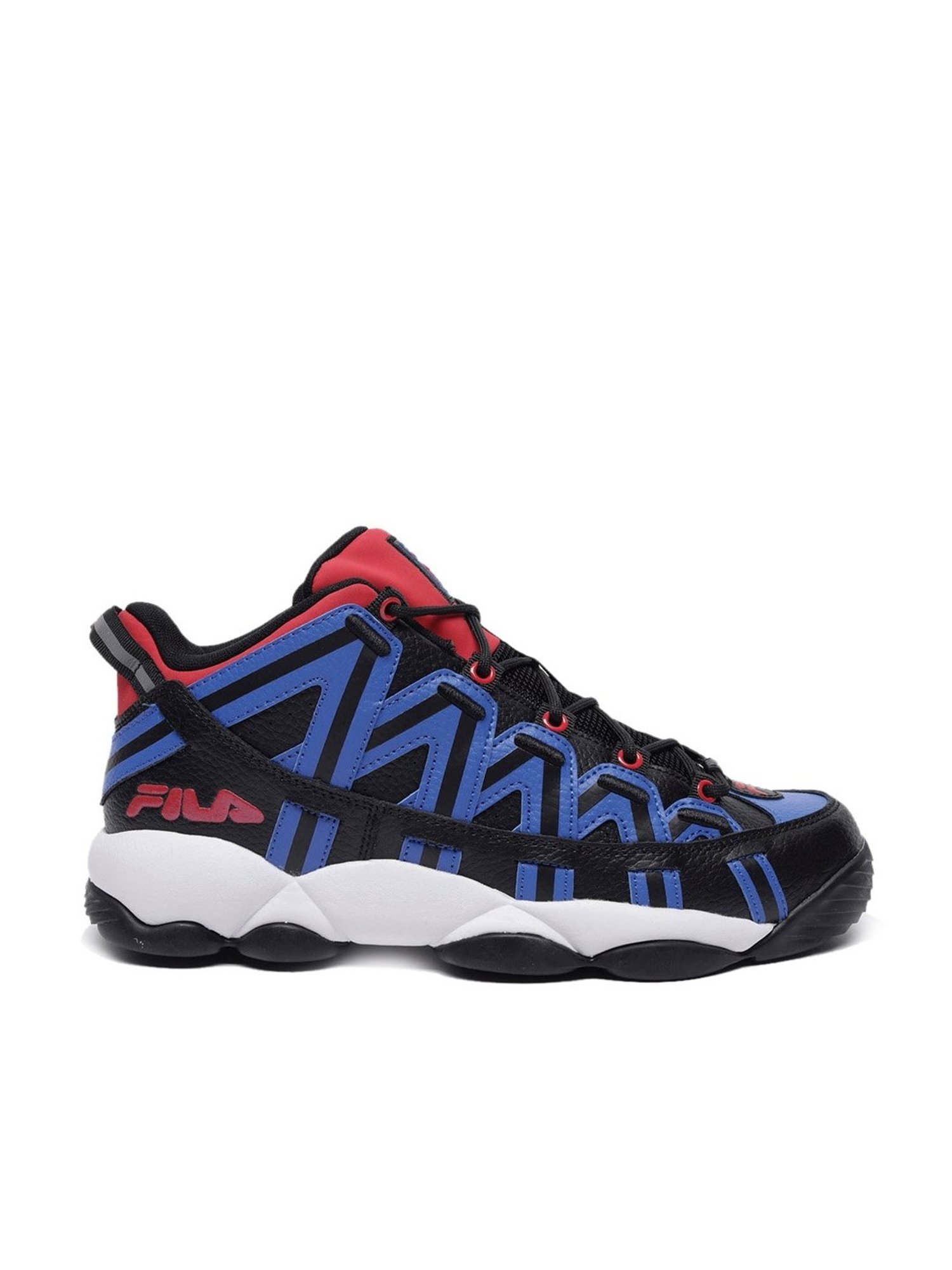 Fila Men's STACKHOUSE SPAGHETTI Black Basketball Shoes
