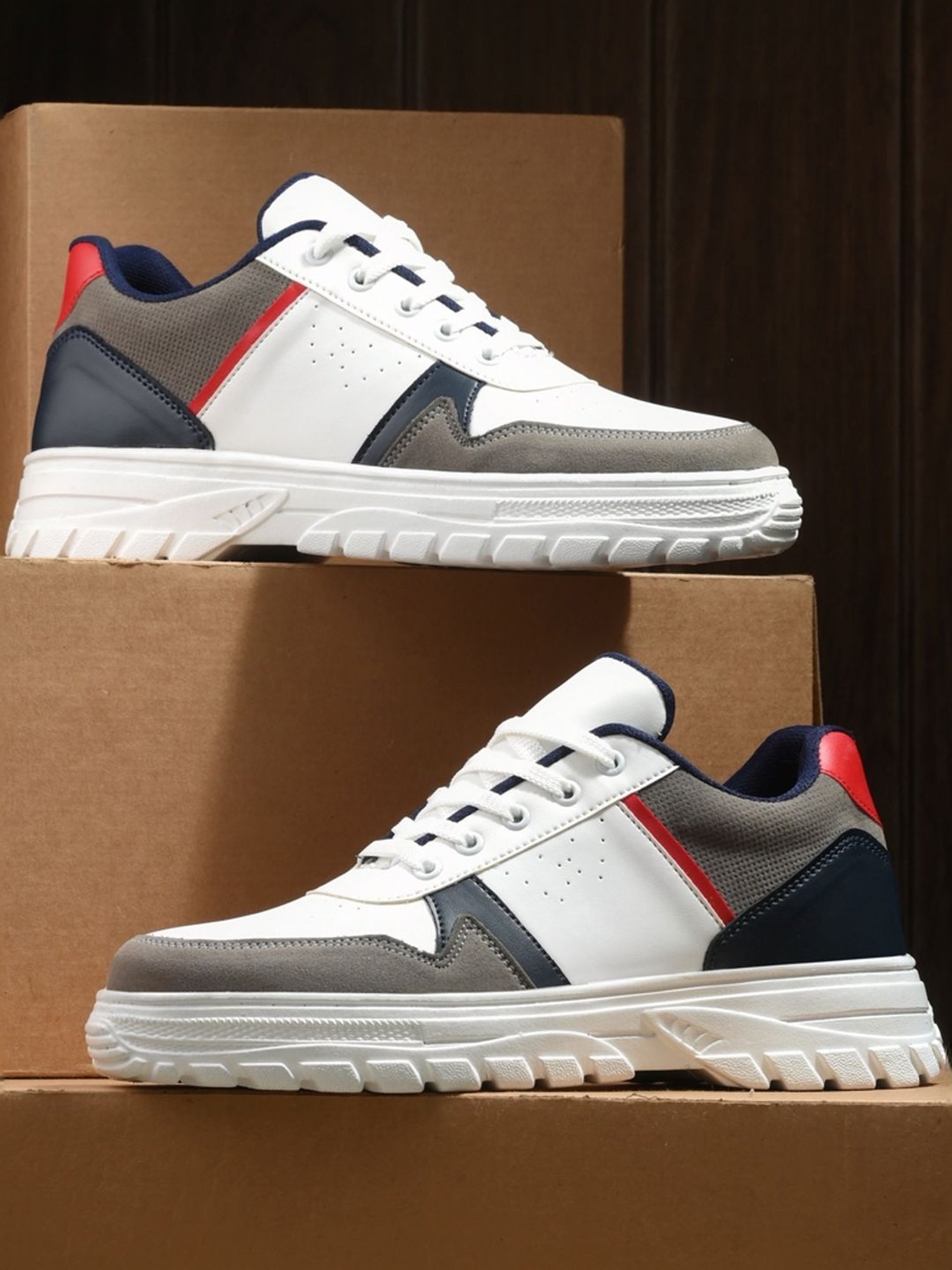 Giorgio Men's White Casual Sneakers