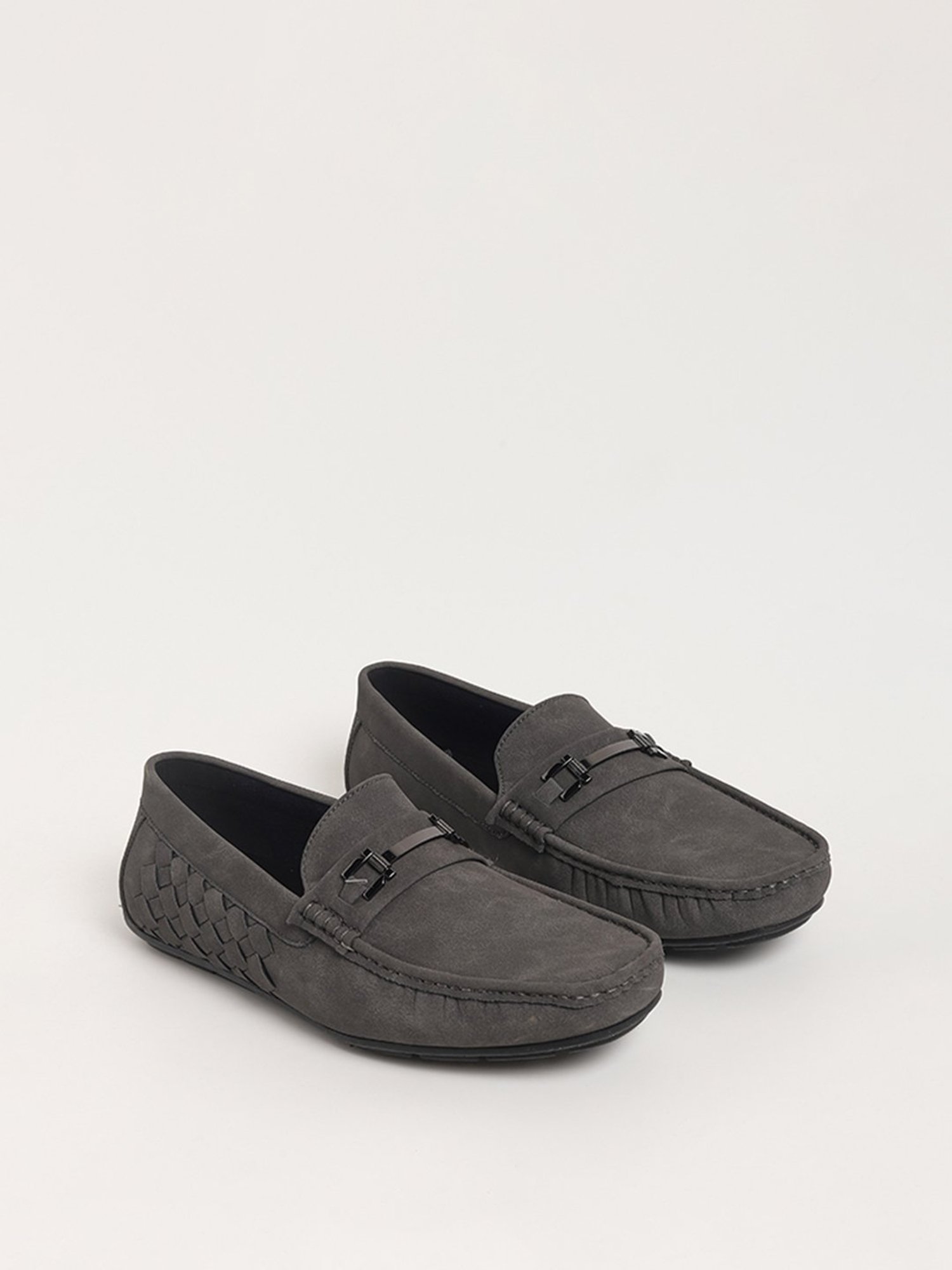 SOLEPLAY by Westside Grey Plain Loafers
