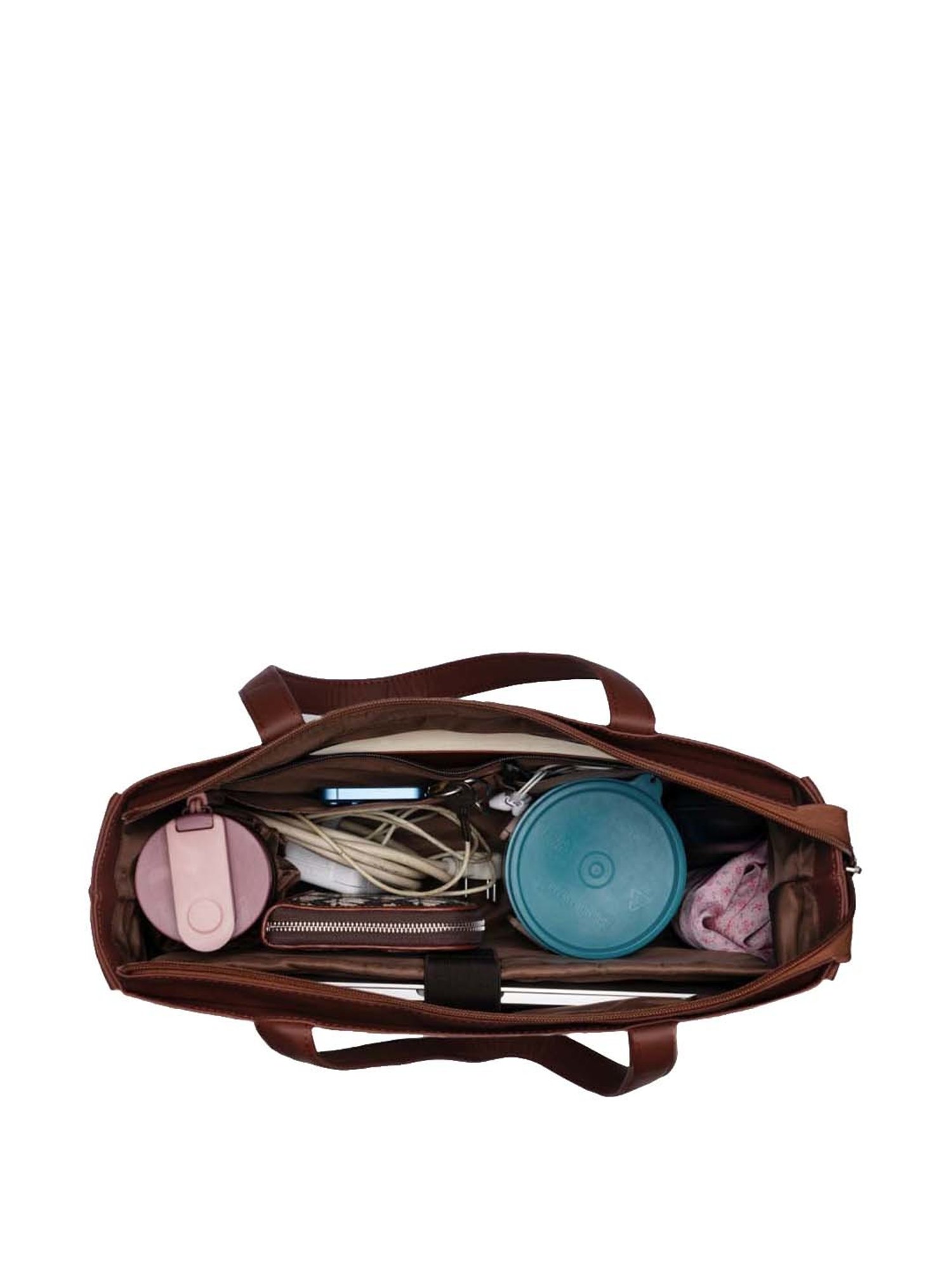 ZOUK Multicolor Printed Large Laptop Tote Handbag