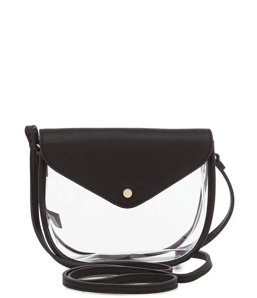 Kate Landry Saddle Clear Stadium Crossbody Bag