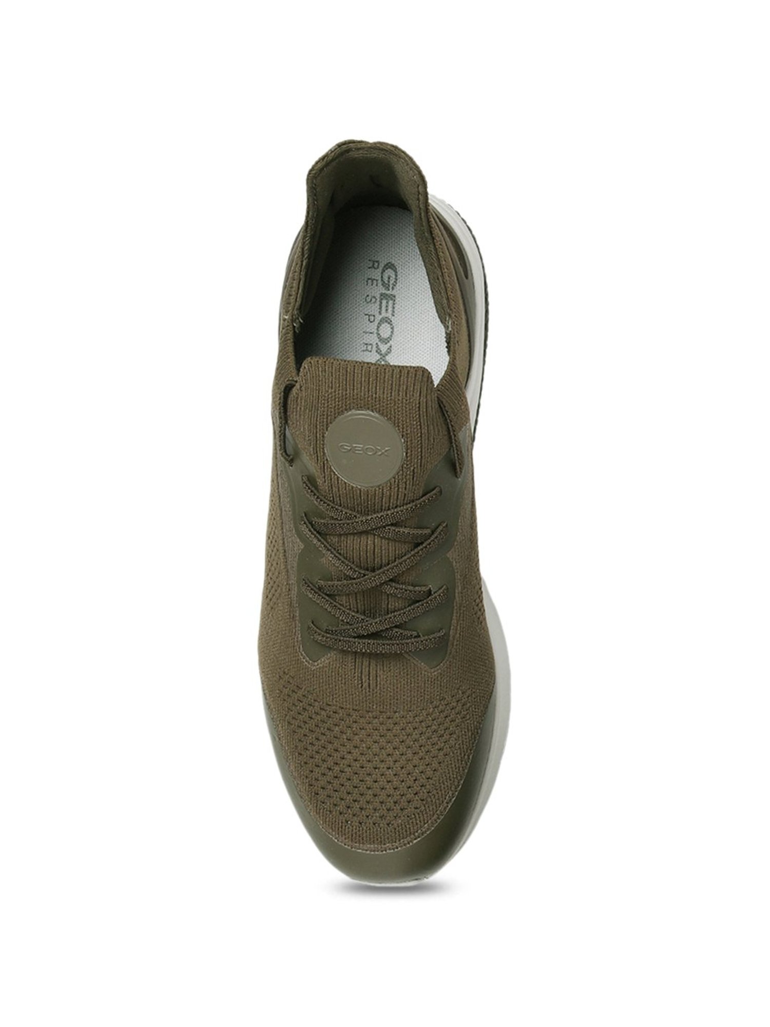 Geox Men's U Spherica Actif Green Running Shoes