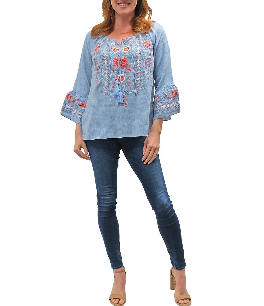 Karyn Seo Jovi Floral Embroidered Tunic