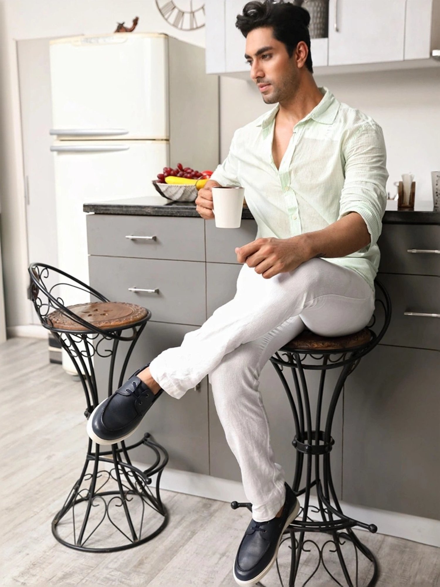 Thomas Crick Men's Navy Boat Shoes