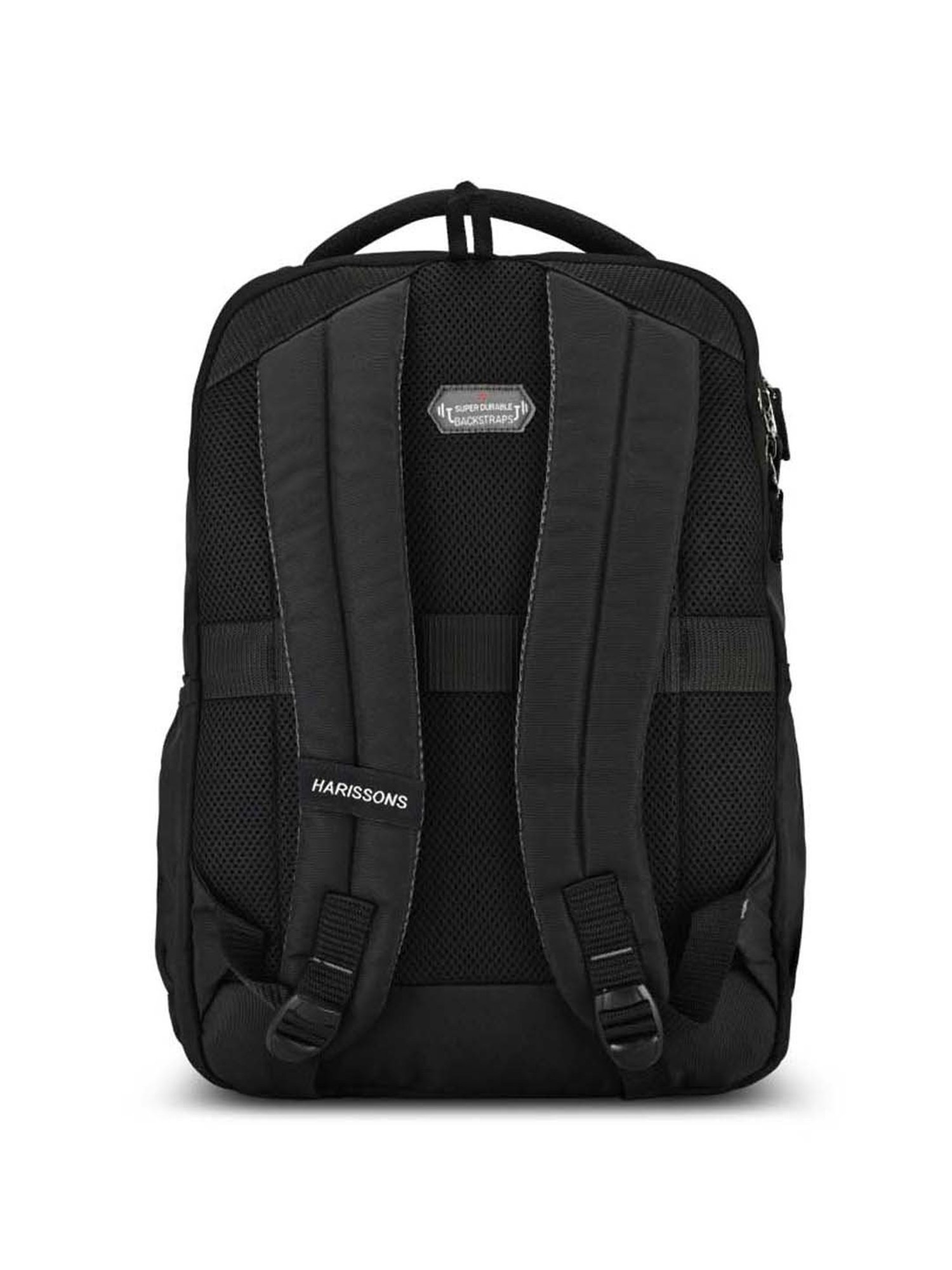 Harissons Nova Black Polyester Quilted Laptop Backpack - 26 Ltrs