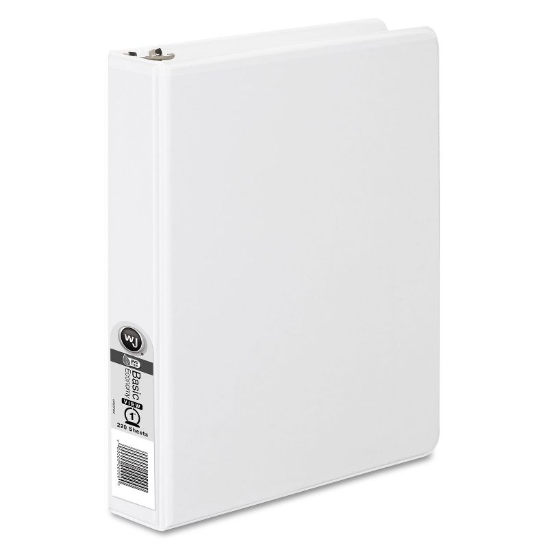 Wilson Jones 362 Basic Round Ring View Binder 1" Cap 5 1/2 x 8 1/2 White 36210W
