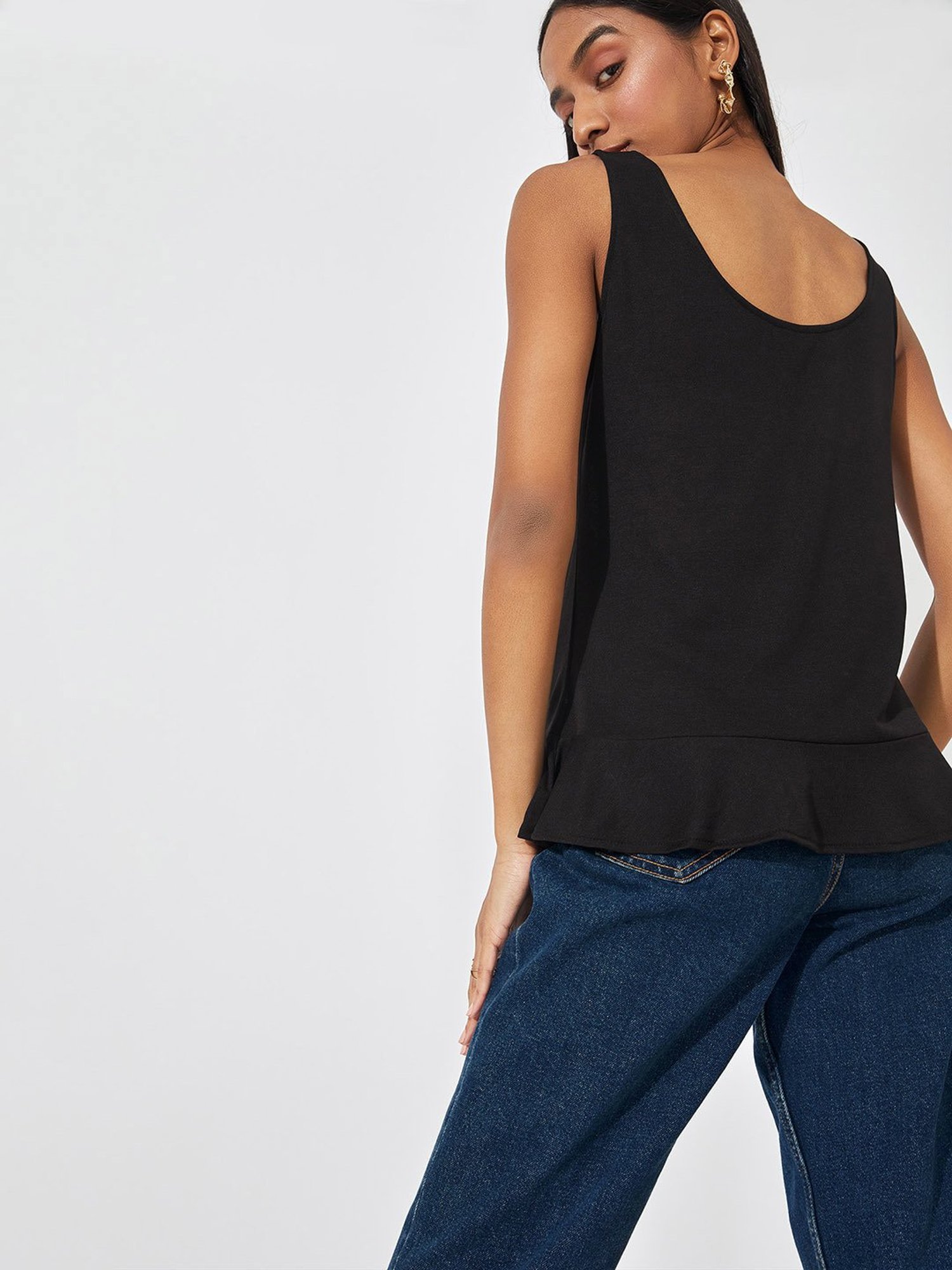 The Label Life Black Regular Fit Top