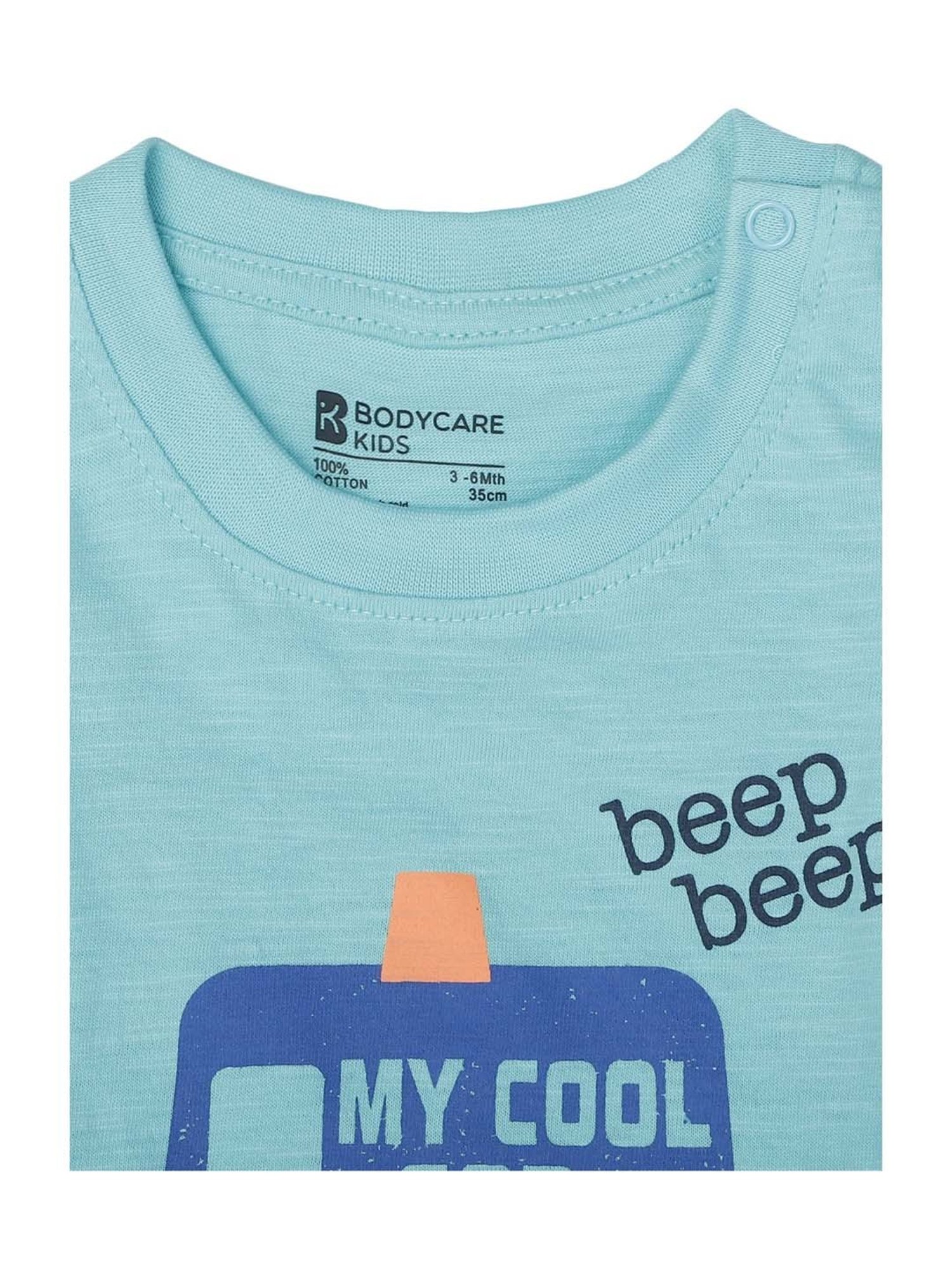 Bodycare Kids Red & Blue Cotton Printed T-Shirt (Pack of 3)