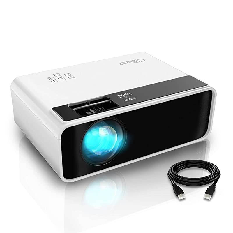 Mini Projector  Video Projector Outdoor Movie Projector 4200 lux LED Portable Home Theater Projector 1080P and 200quot Supported Compatible with PS4 PC via HDMI VGA TF AV and USB