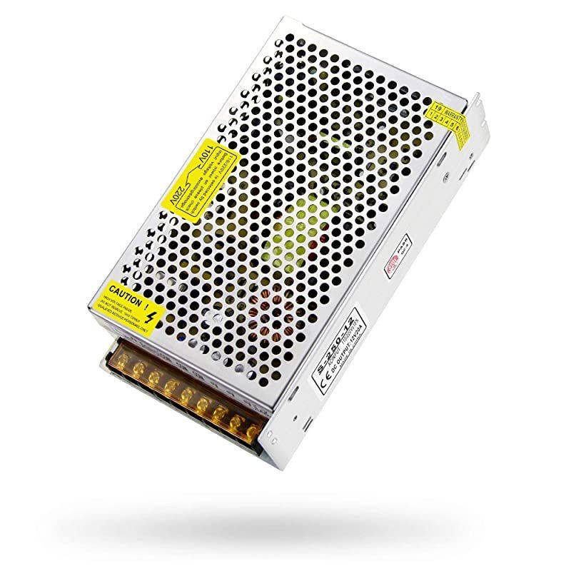 12V Power Supply 20A 240W AC DC Adapter 110V 220V AC to DC 12 Volt 20 Amp Switching Power Converter Transformer LED Driver for LED Light Strip 3D Printer CCTV Security System LCD Monitor