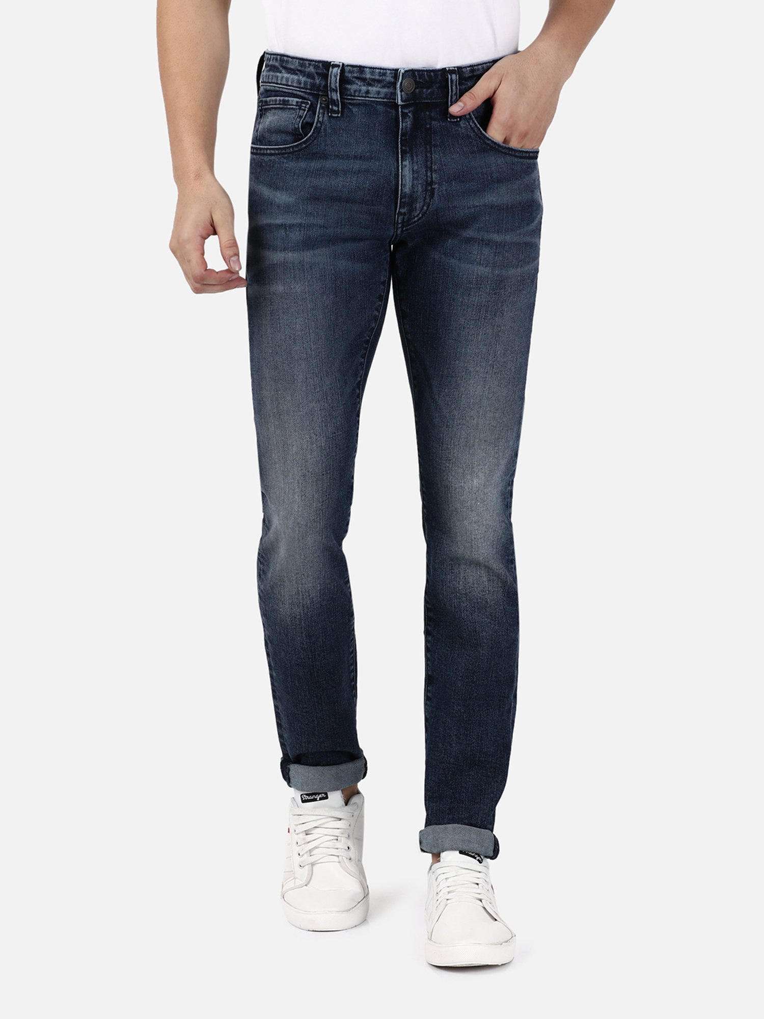 Passion Blue Slim Fit Lightly Washed Jeans