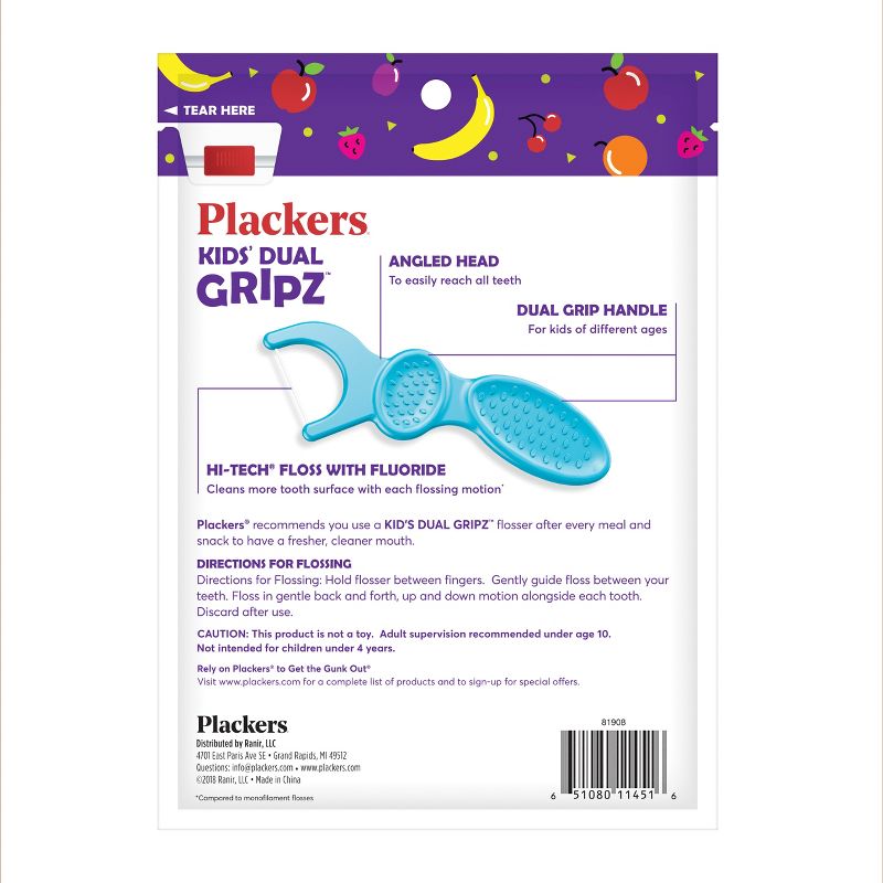 Plackers Flossers - Fruit Smoothie Swirl 75 ct