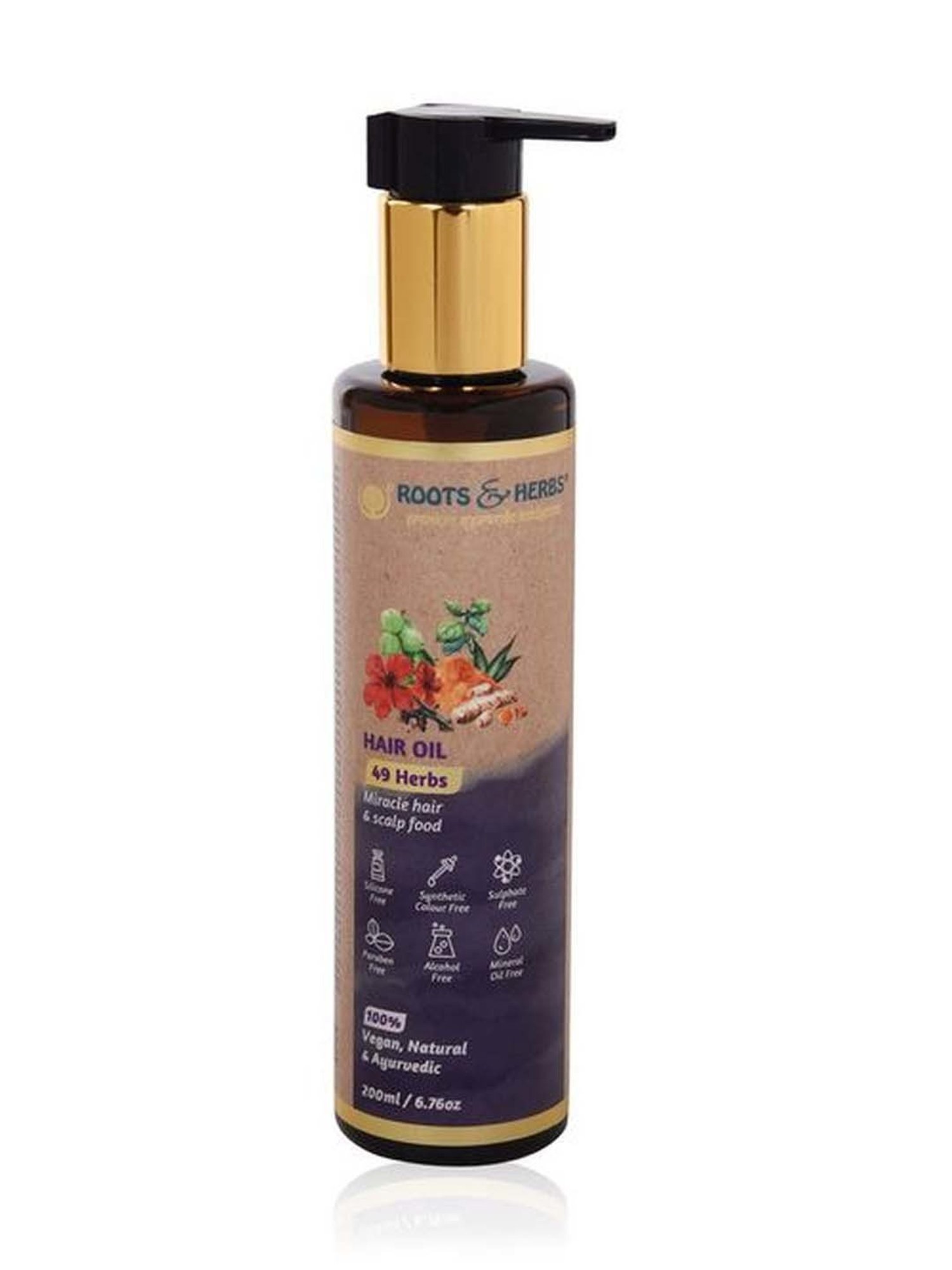 ROOTS AND HERBS 49 Herbs Hair Oil - 200 ml