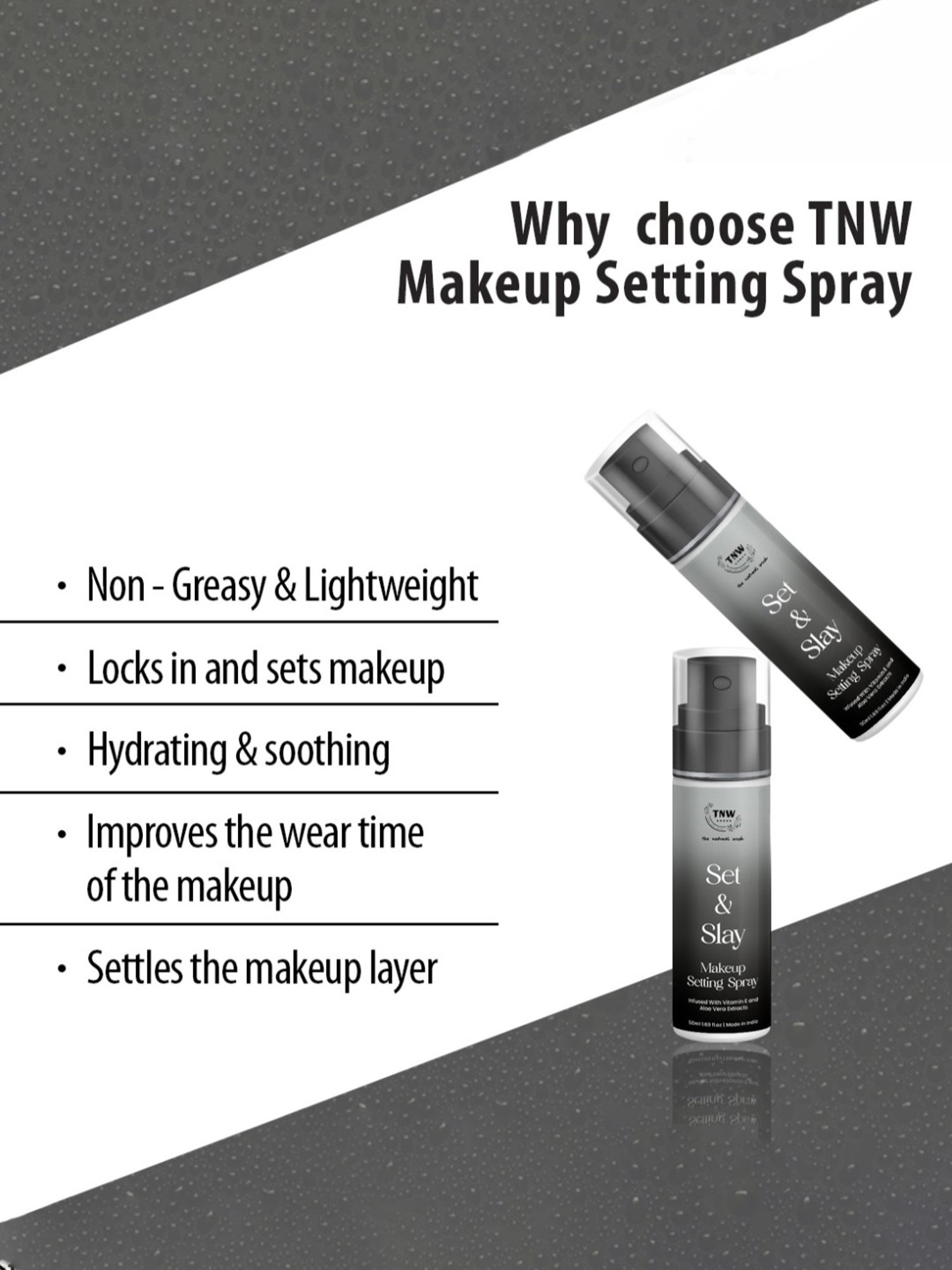 TNW-The Natural Wash Set & Slay Makeup Setting Spray - 50 ml