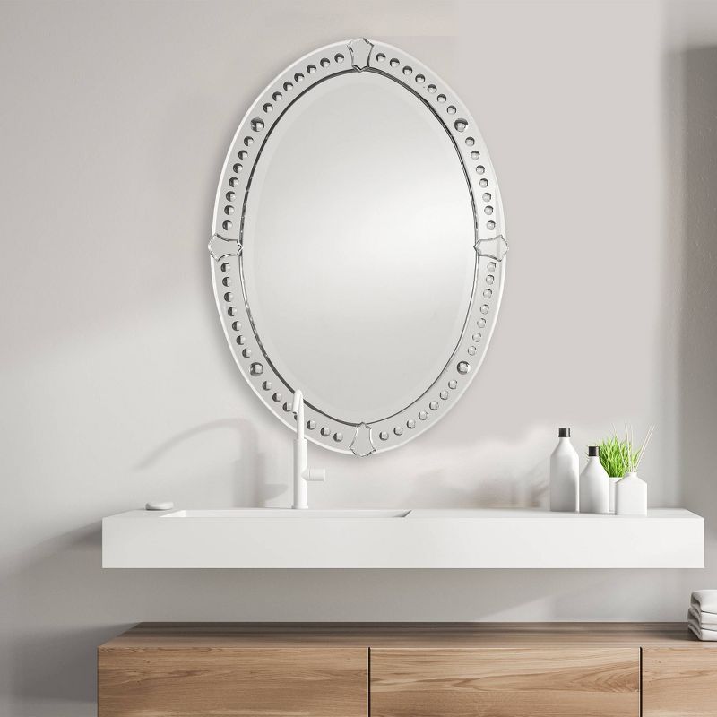 Oval Graziano Frameless Decorative Wall Mirror - Uttermost