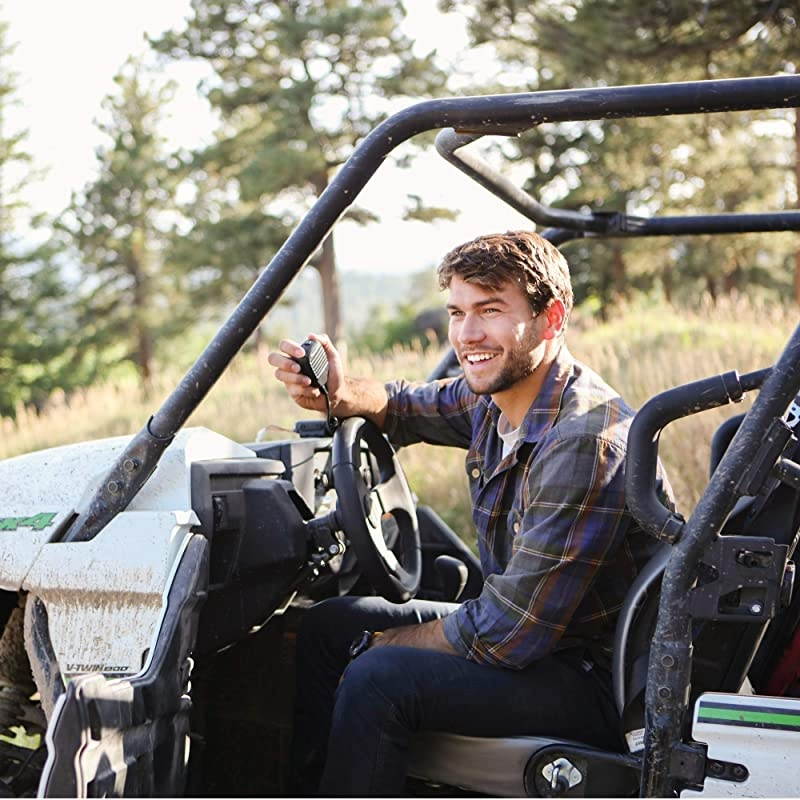 MXT115, 15 Watt GMRS MicroMobile Two-Way Radio - 8 Repeater Channels, 142 Privacy Codes, NOAA Weather Scan + Alert & External Magnetic Mount Antenna (Single Pack) (Black)