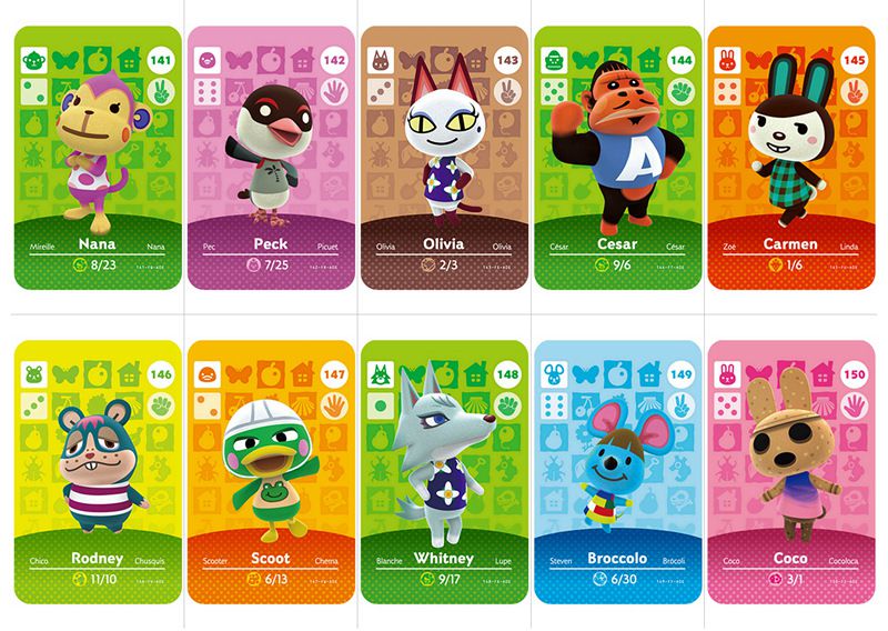 Series 2 (101-200) Animal Crossing Game Villager Amiibo Card for Nintendo Switch
