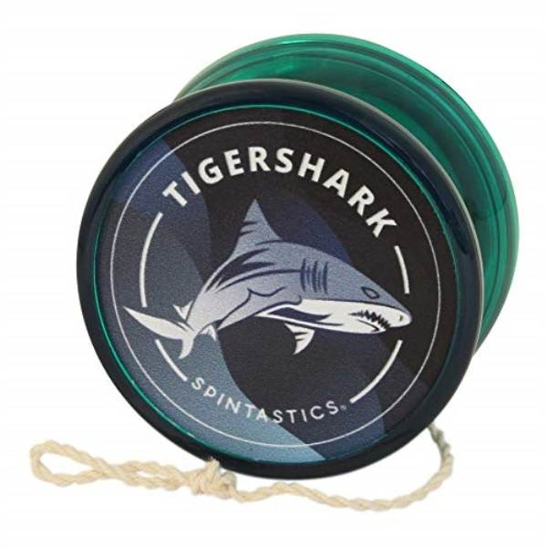 green spintastics tigershark professional ball bearing yoyo with string