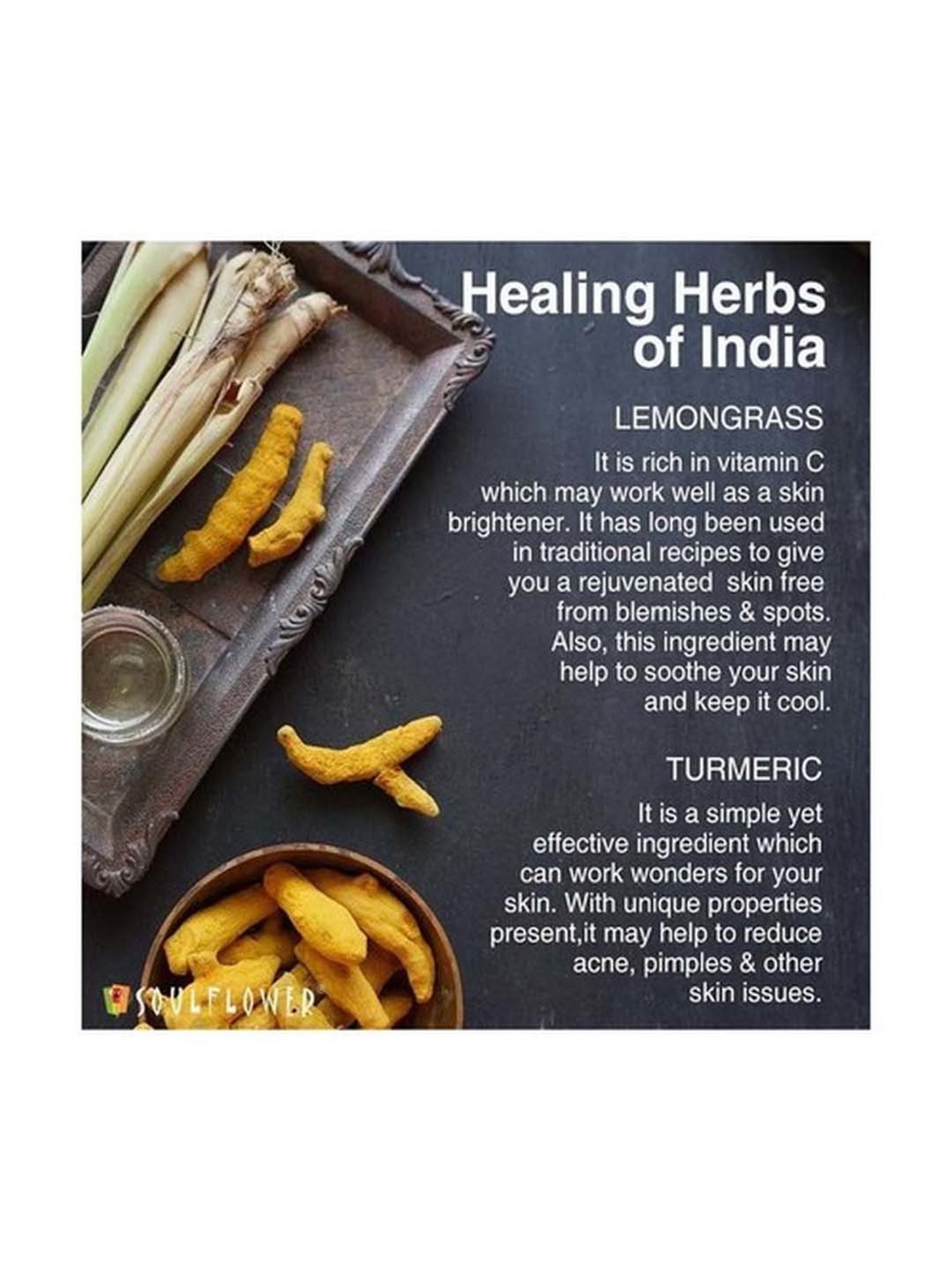 Soulflower Lemongrass Haldi Soap - 150 gm