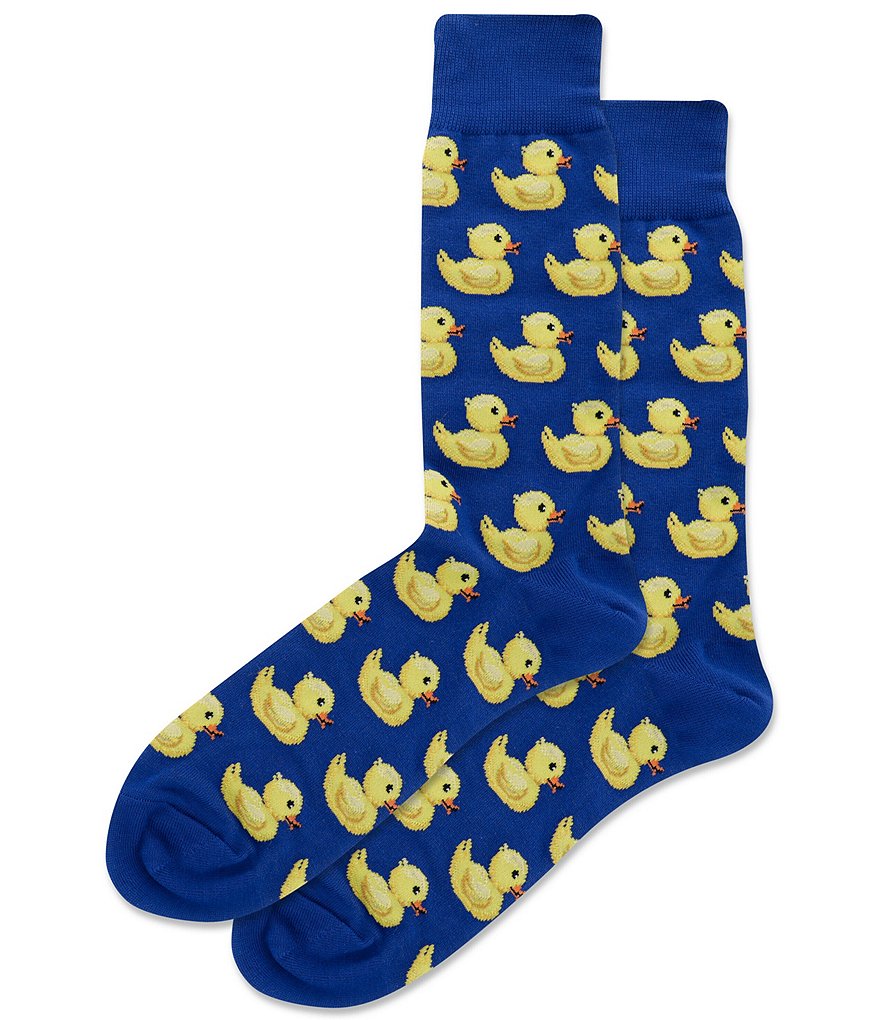 Hot Sox Rubber Duck Crew Socks