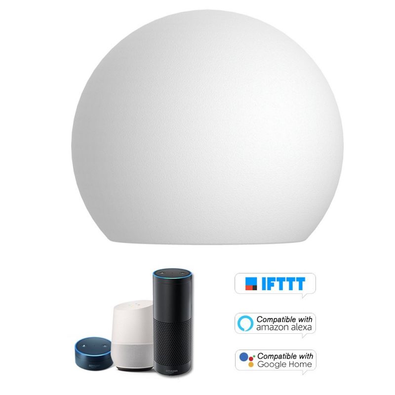 Nest T3017US Learning Thermostat 3rd Gen with Google Mini Home Smart Speaker, Chalk