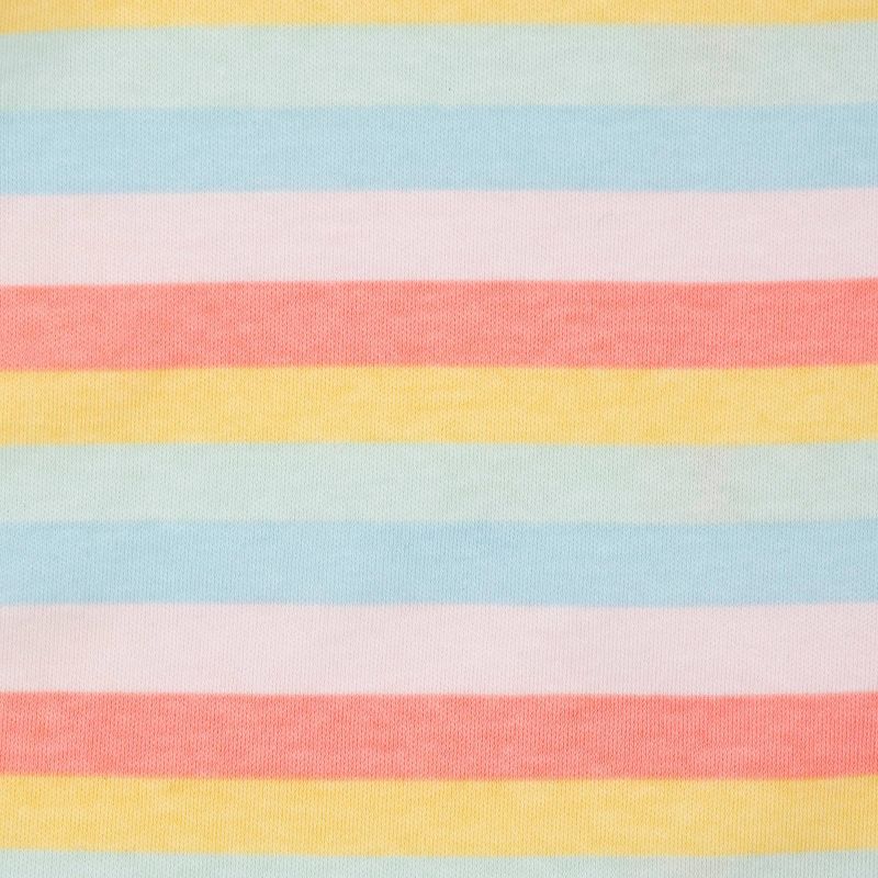 Gerber Baby Girls' 4pk Rainbow Print Interlock and Terry Burp Cloth Set - Pink