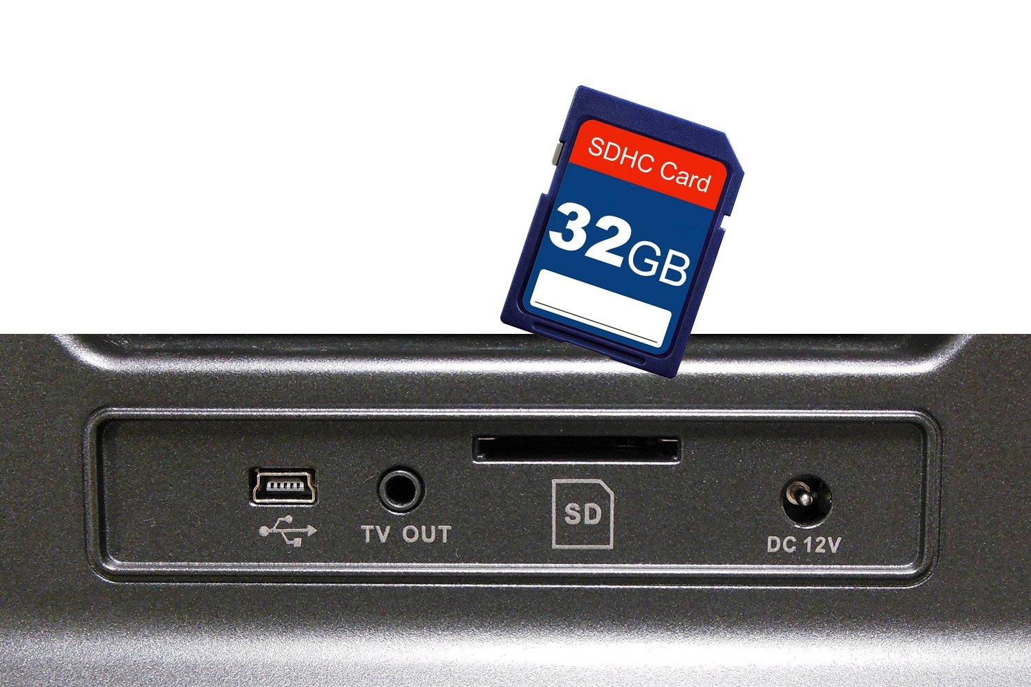 Wolverine 8mm and Super8 Reels Movie Digitizer with 2.4" LCD, Black (Film2Digital MovieMaker), Includes 32GB SD Memory Card & Worldwide Voltage 110V/240V AC Adapter (Bundle)