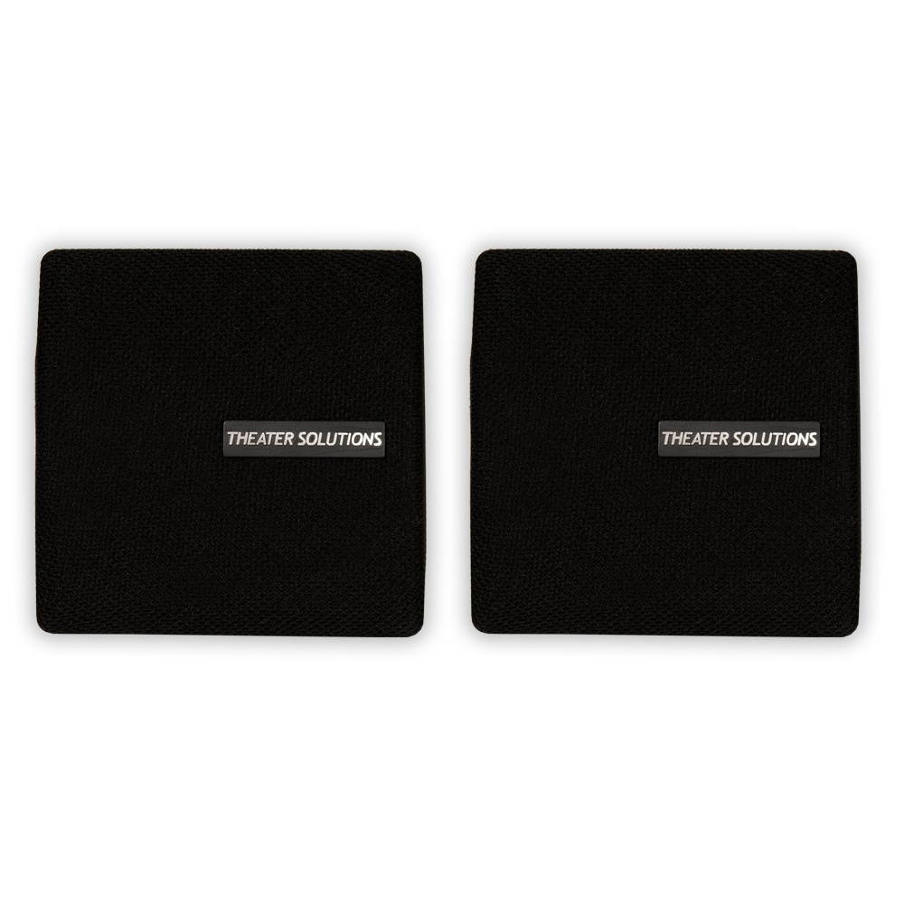 Theater Solutions TS30B Mountable Indoor Speakers Black Bookshelf 3 Piece Pack