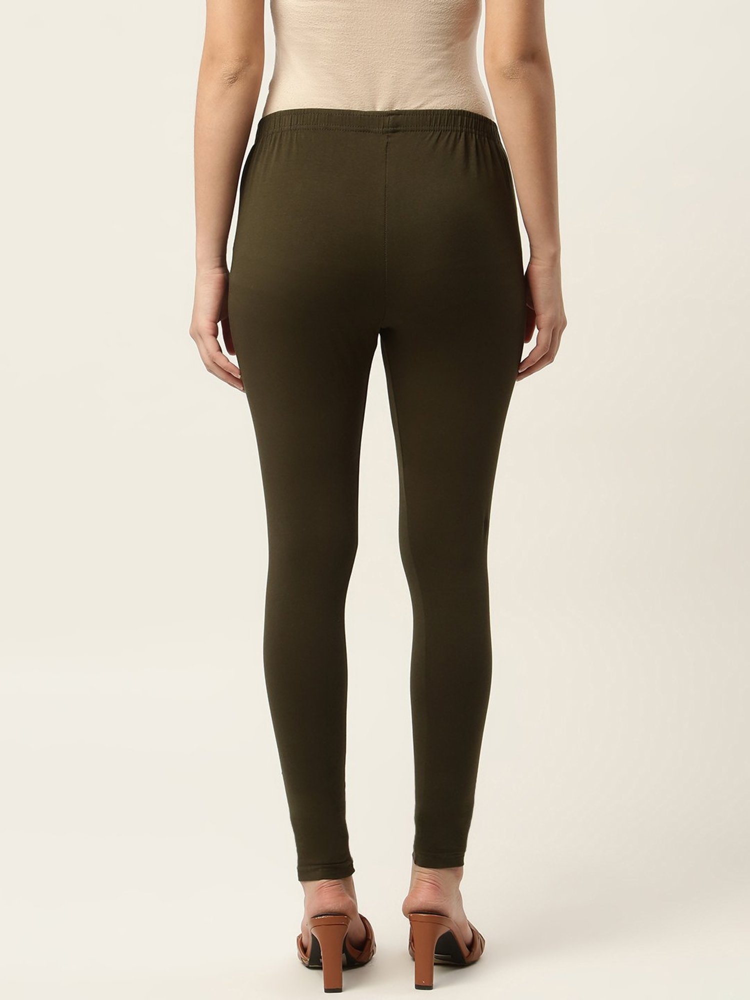 Ms.Lingies Green Cotton Leggings