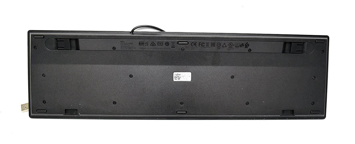 New C36YV Genuine OEM Dell French Canadian Keyboard Slim QWERTY USB Wired Connection For Home Office FN Media Hot Keys Number Pad Model KB216T Universal FRN/CAN Typing Board Interface Port