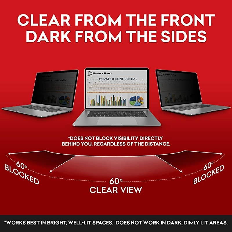 Magnetic Privacy Screen for MacBook 12 Inch (2015, 2016, 2017) | Laptop Privacy Filter and Anti-Glare Protector