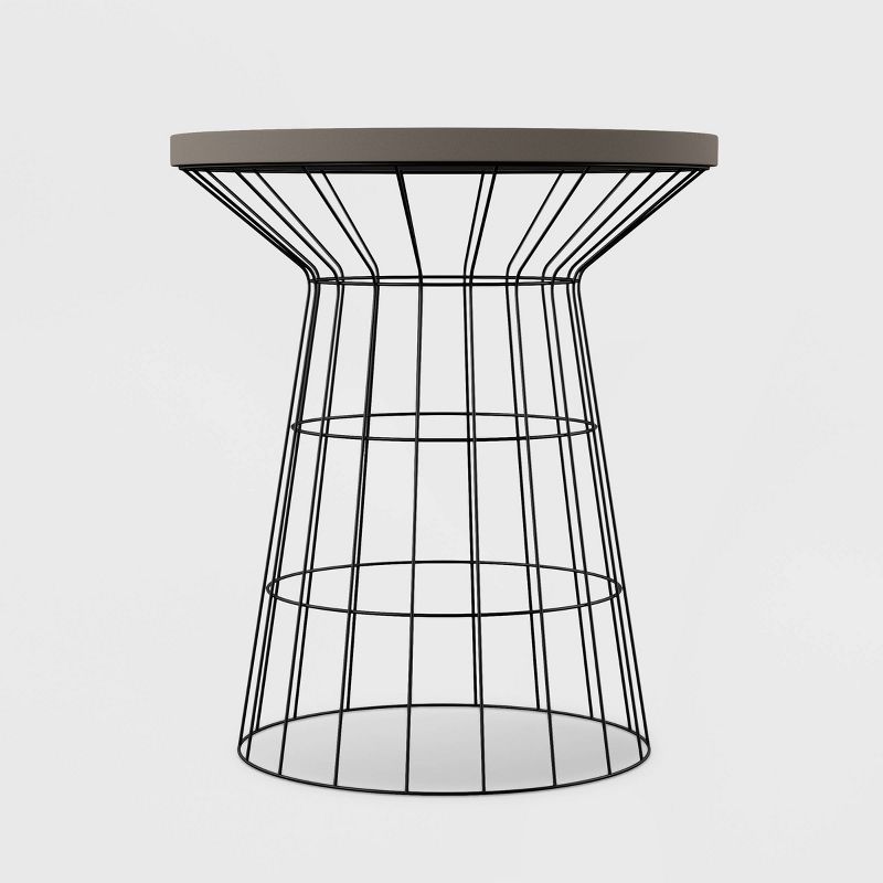 Outdoor Patio Accent Table - Black - SEI